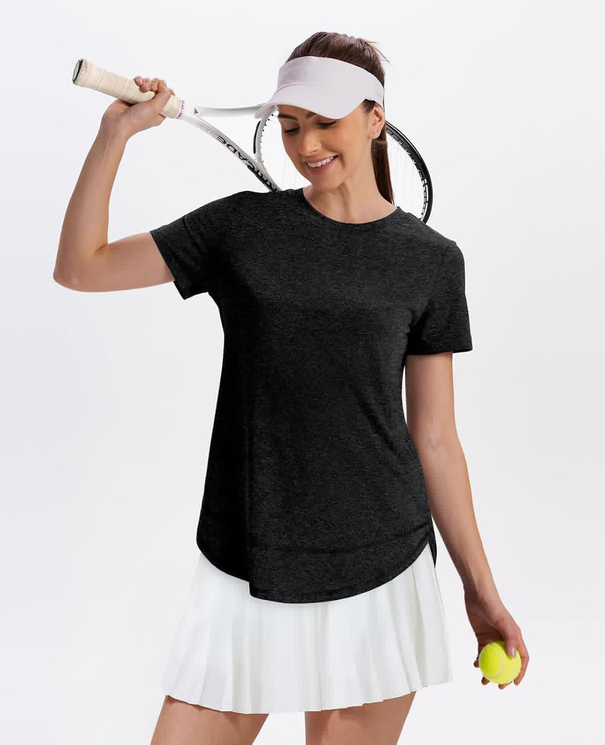 Women’s Casual Curved Hem Short Sleeve T-Shirt