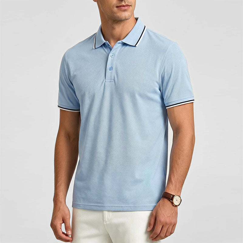 Men's Luxury Short-Sleeve Casual Polo