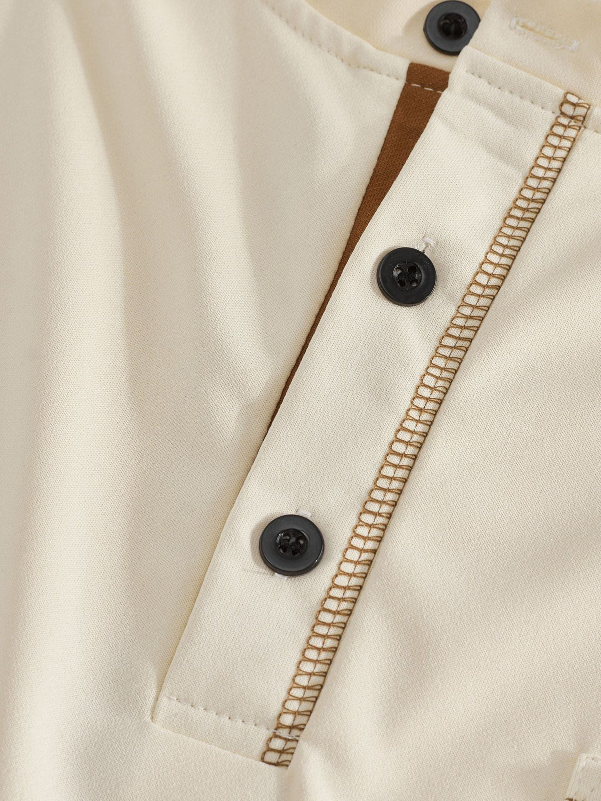 Men's Stand Collar Henley Polo Shirt