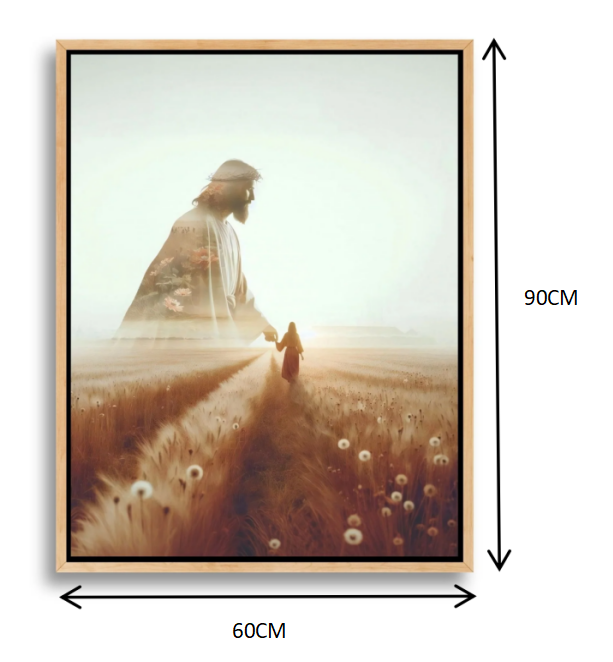 Mountain Cross Faith Canvas Wall Art