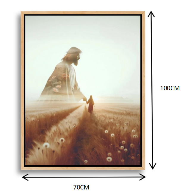 Mountain Cross Faith Canvas Wall Art