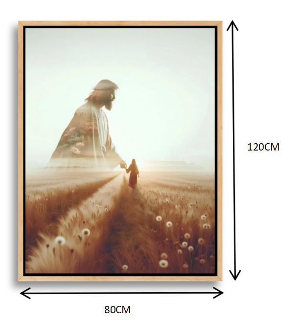 Mountain Cross Faith Canvas Wall Art