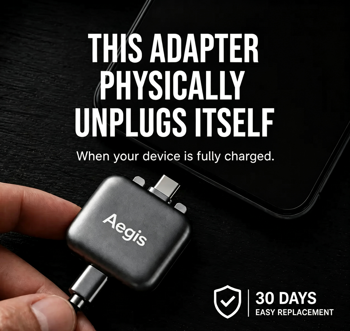 Aegis AI Smart Auto Disconnect 140W GaN Fast Charger
