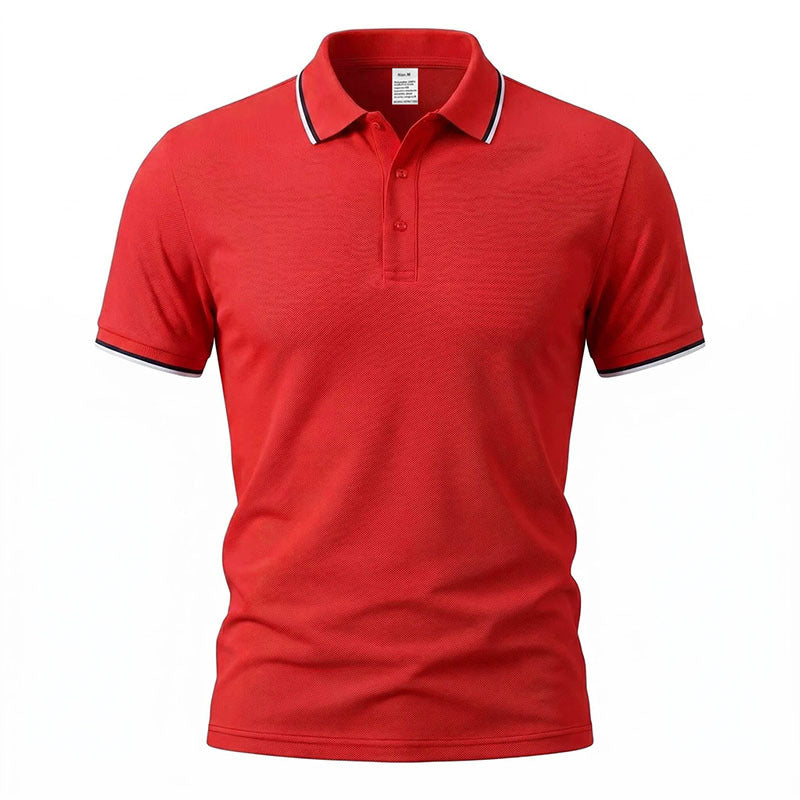 Men's Luxury Short-Sleeve Casual Polo